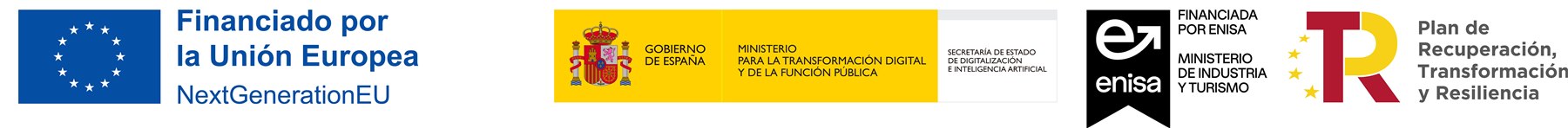 NextGenerationEU · Gobierno de España · ENISA · Plan de Recuperación